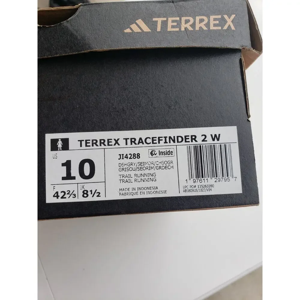 Adidas Terrex Tracefinder 2 Shoes Size 10 Womens Gray Trail Running Hiking JI428